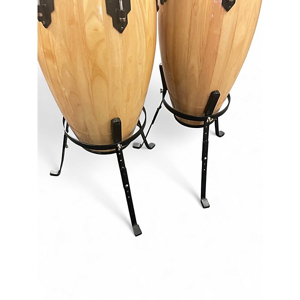 Used MEINL Headliner Series Conga Set with Height Adjustable Basket Stands Natural Conga