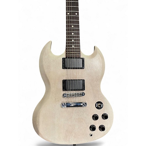 Used Gibson SGJ Trans White Solid Body Electric Guitar