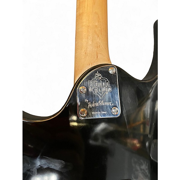 Used House of Blues HOB-E Black Solid Body Electric Guitar