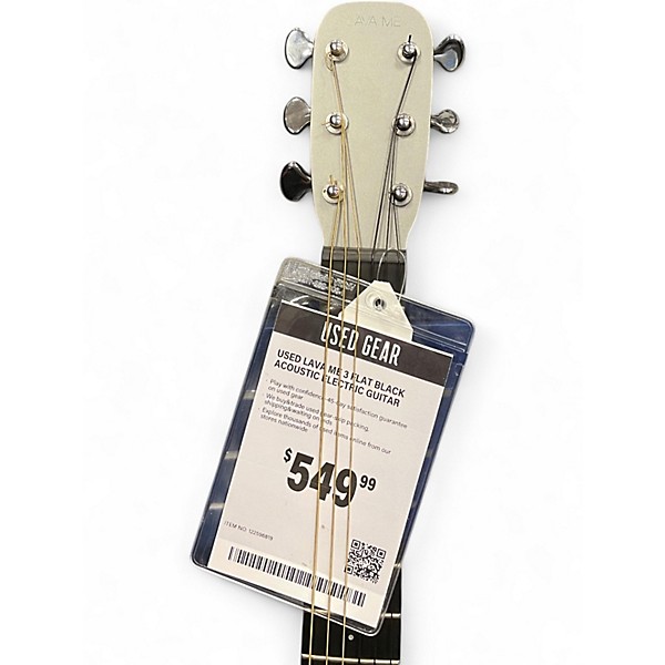 Used Lava Me 3 Flat Black Acoustic Electric Guitar
