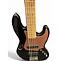 Used Squier Contemporary Active Jazz Bass V Black Electric Bass Guitar