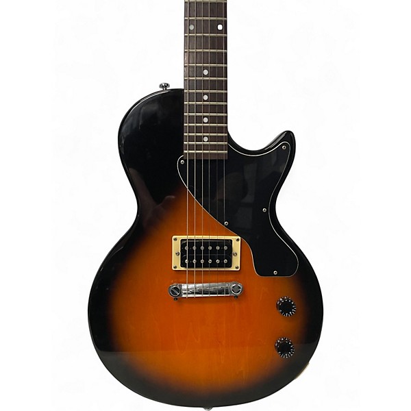 Used Epiphone Les Paul Junior 2 Tone Sunburst Solid Body Electric Guitar