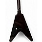 Used Dean V SELECT QUILT TOP Trans Black Solid Body Electric Guitar