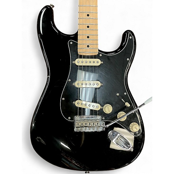 Used Fender Player Stratocaster Black Solid Body Electric Guitar