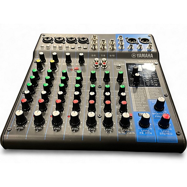 Used Yamaha MG10XU 10 Channel Mixer with Effects Unpowered Mixer
