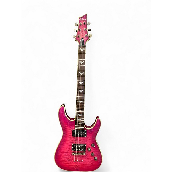 Used Schecter Guitar Research Diamond Series PT ELECTRIC MAGENTA Solid Body Electric Guitar