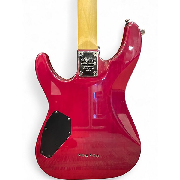 Used Schecter Guitar Research Diamond Series PT ELECTRIC MAGENTA Solid Body Electric Guitar