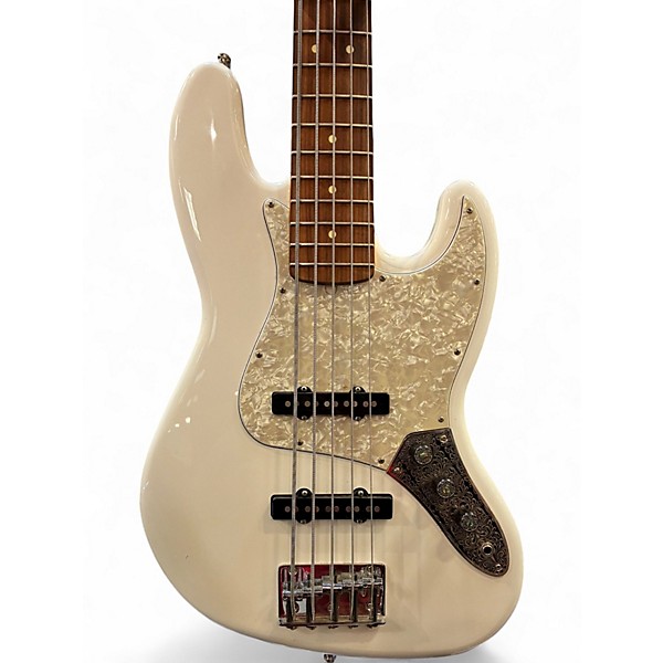 Used Fender PLAYER JAZZ BASS V Polar White Electric Bass Guitar