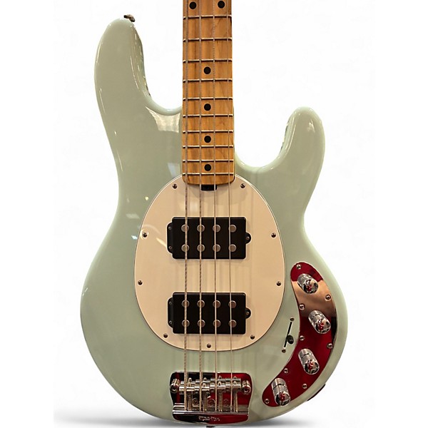 Used Ernie Ball Music Man Stingray HH 4 String Daphne Blue Electric Bass Guitar