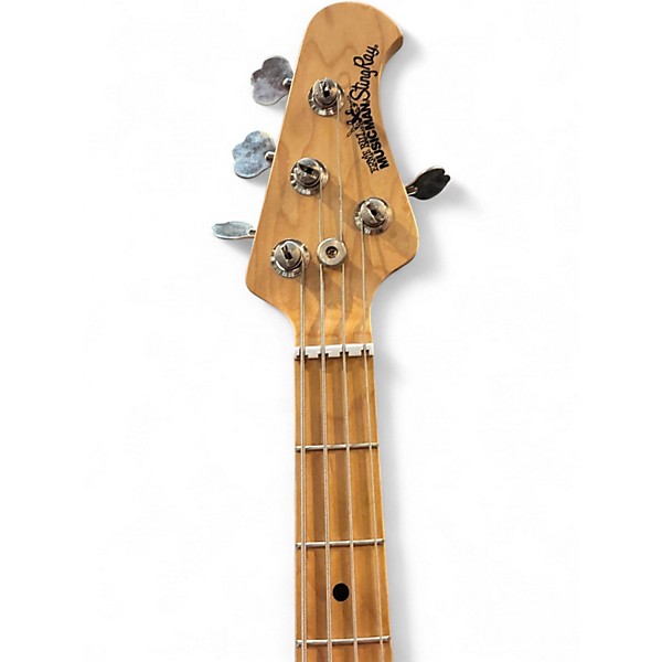 Used Ernie Ball Music Man Stingray HH 4 String Daphne Blue Electric Bass Guitar