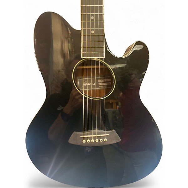 Used Ibanez TCY10E Talman black Acoustic Electric Guitar