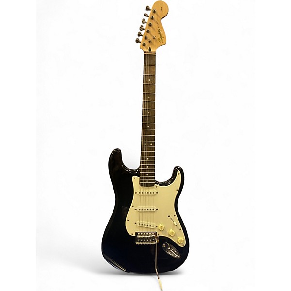 Used Squier Affinity Stratocaster Black Solid Body Electric Guitar
