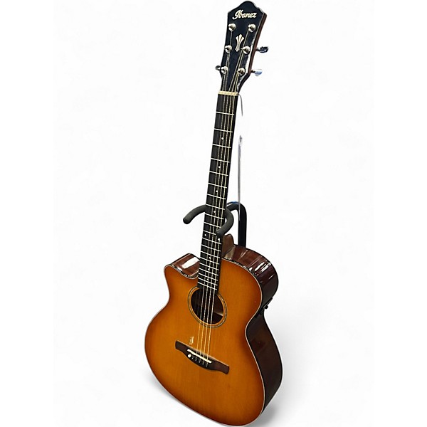 Used Ibanez AEG58L Vintage Sunburst Acoustic Electric Guitar