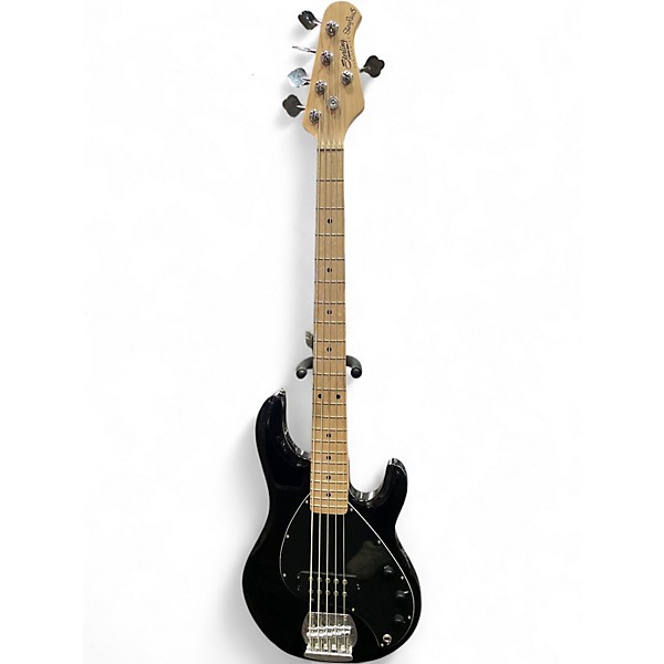 Used Sterling by Music Man Stingray 5 Black Electric Bass Guitar