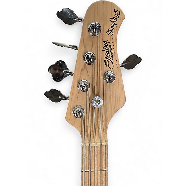 Used Sterling by Music Man Stingray 5 Black Electric Bass Guitar