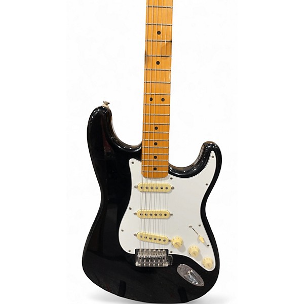 Used Fender Stratocaster (Squier Series) Black Solid Body Electric Guitar