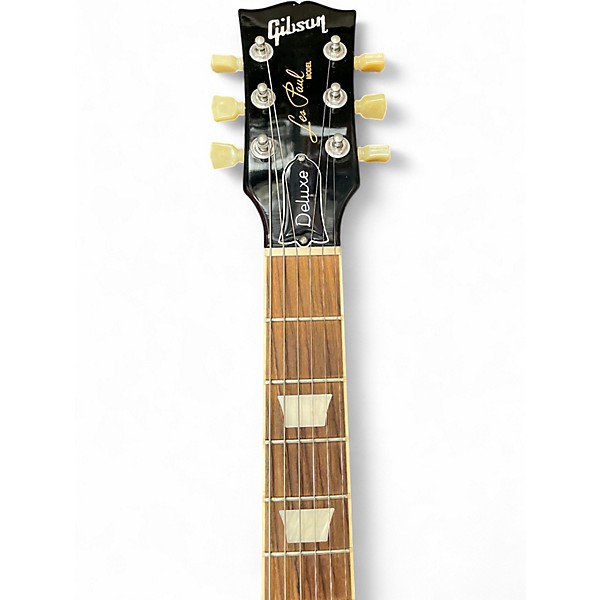 Used Gibson 1970s Les Paul Reissue Deluxe Ash Top Cherry Sunburst Solid Body Electric Guitar