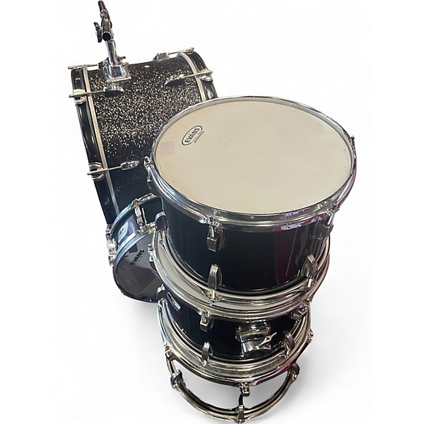 Used Ludwig 5 Piece Rocker Series black Drum Kit