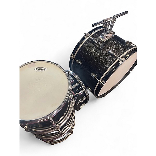 Used Ludwig 5 Piece Rocker Series black Drum Kit