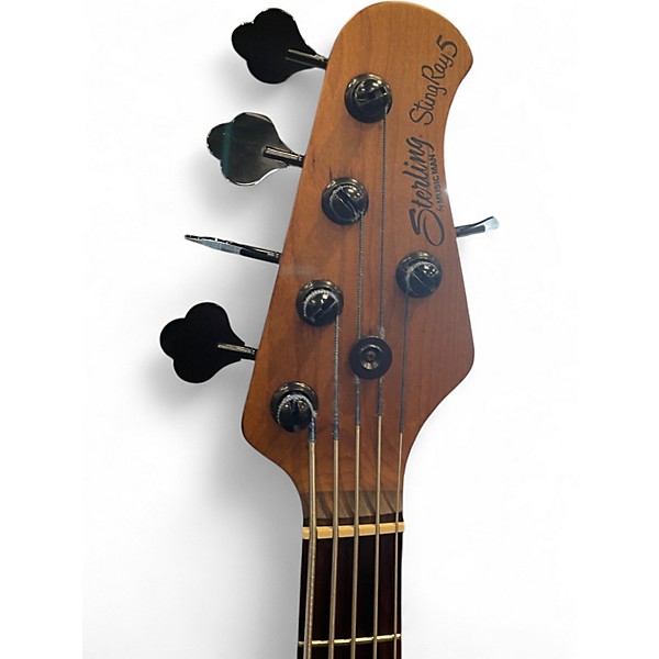 Used Sterling by Music Man Ray35 5 String Blood Orange Burst Electric Bass Guitar