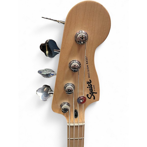 Used Squier Affinity Precision Bass Surf Green Electric Bass Guitar