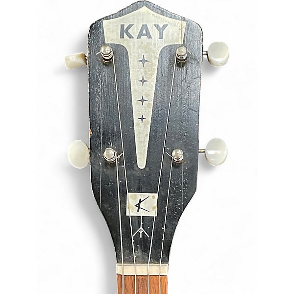Vintage 1960s Kay TENOR Black Banjo