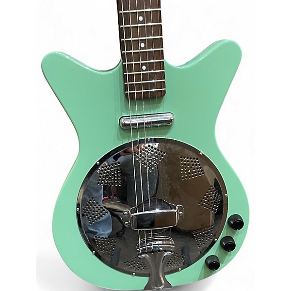 Used Danelectro '59 Resonator Vintage Aqua Hollow Body Electric Guitar