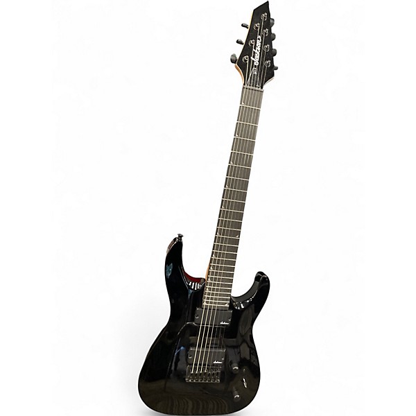 Used Jackson JS22-7 Dinky 7 String Black Solid Body Electric Guitar