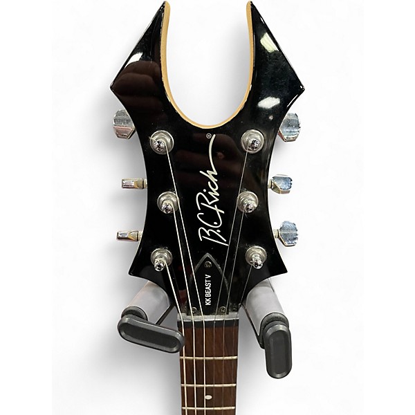 Used B.C. Rich KKBEASTV Black Solid Body Electric Guitar