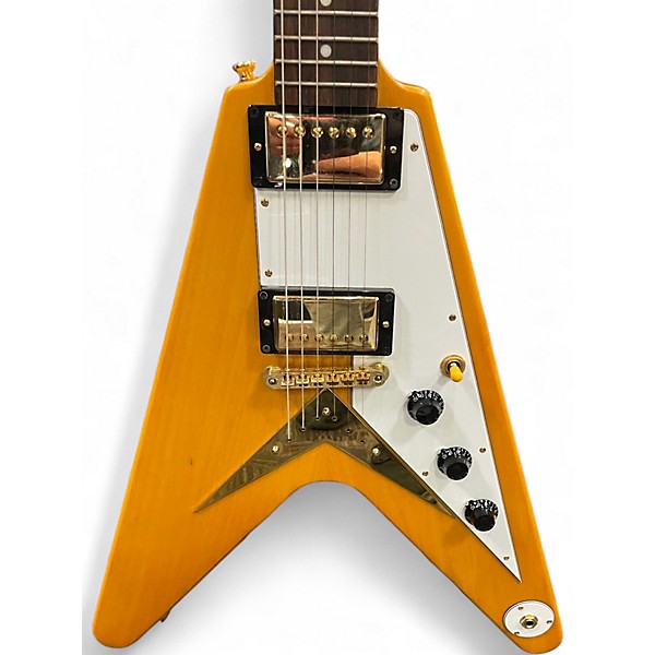 Used Epiphone FLYING V '58 OUTFIT Natural Solid Body Electric Guitar