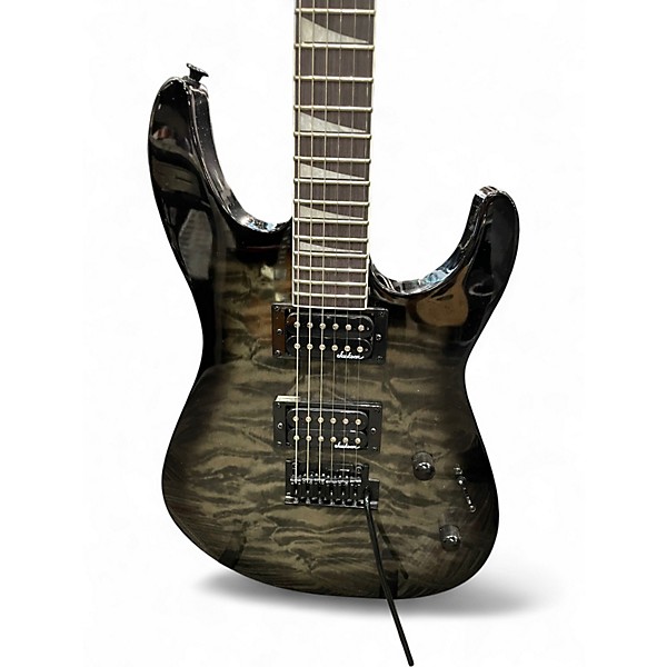 Used Jackson JS32 Dinky Trans Black Solid Body Electric Guitar