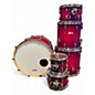 Used Pearl 6 Piece Session Studio select Candy Apple Red Drum Kit thumbnail