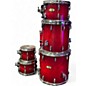 Used Pearl 6 Piece Session Studio select Candy Apple Red Drum Kit