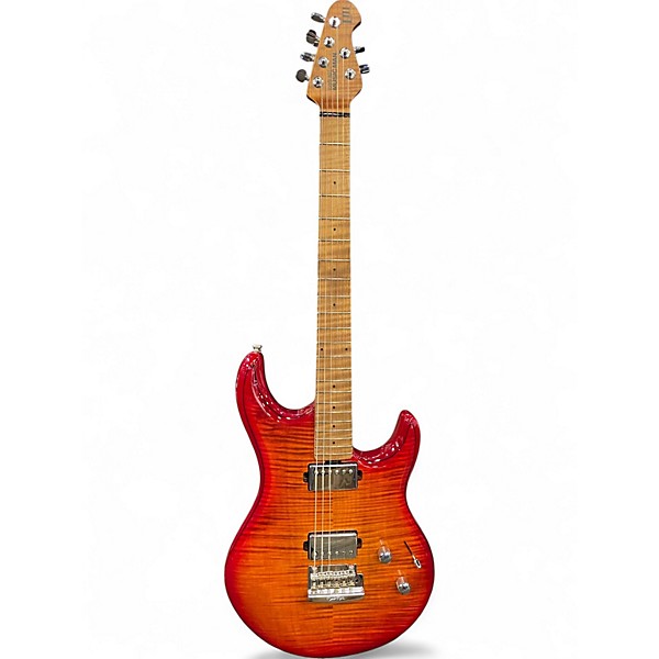 Used Ernie Ball Music Man Luke III Custom order Quilted Lava Flow Solid Body Electric Guitar