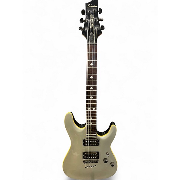 Used Schecter Guitar Research C1 DIAMOND SERIES Silver Solid Body Electric Guitar