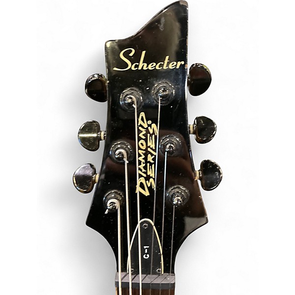 Used Schecter Guitar Research C1 DIAMOND SERIES Silver Solid Body Electric Guitar