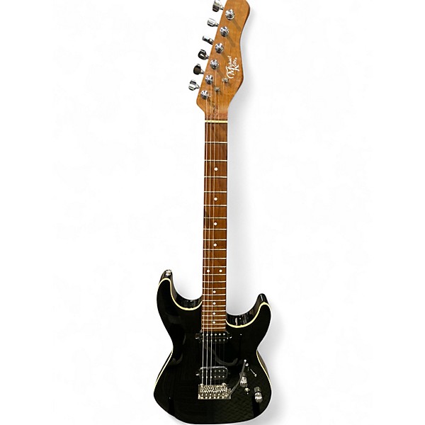 Used Michael Kelly 62 FLAME Black Solid Body Electric Guitar