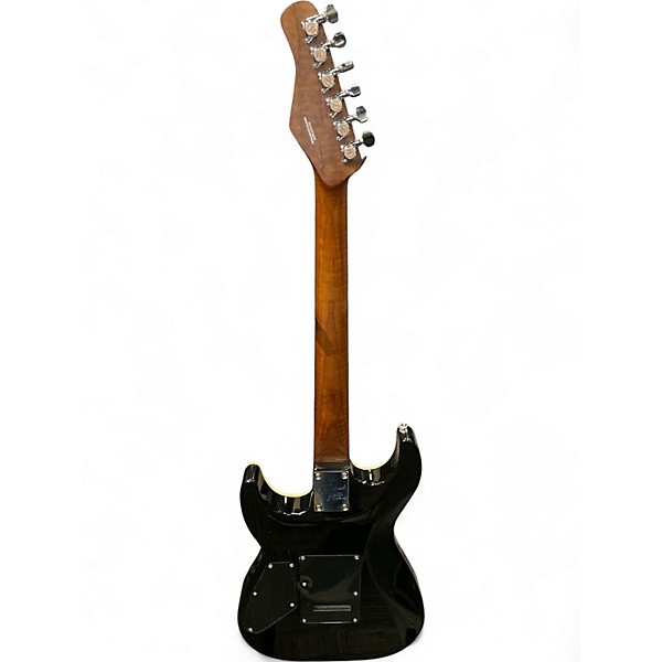 Used Michael Kelly 62 FLAME Black Solid Body Electric Guitar