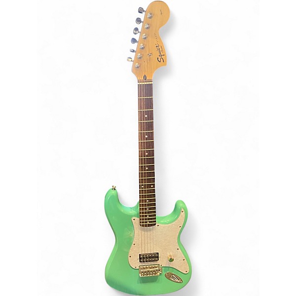 Used Squier Affinity Stratocaster Surf Green Solid Body Electric Guitar