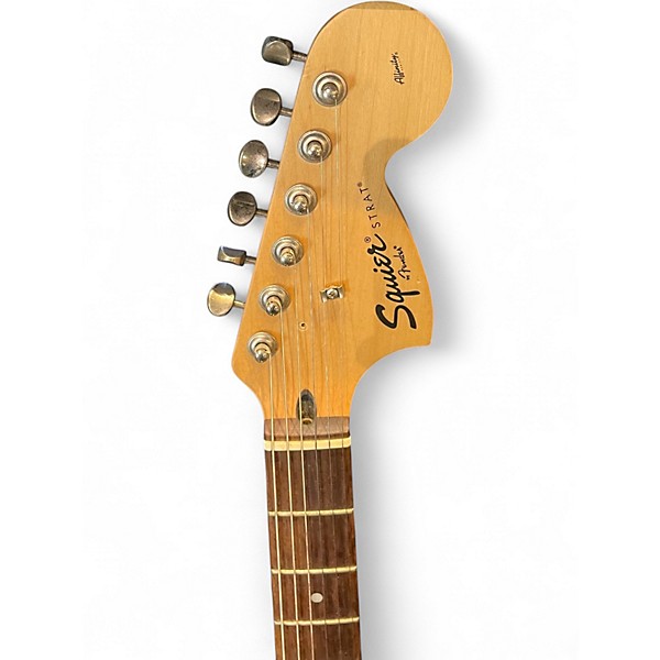 Used Squier Affinity Stratocaster Surf Green Solid Body Electric Guitar