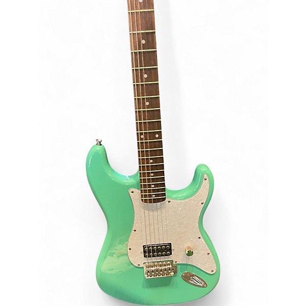 Used Squier Affinity Stratocaster Surf Green Solid Body Electric Guitar
