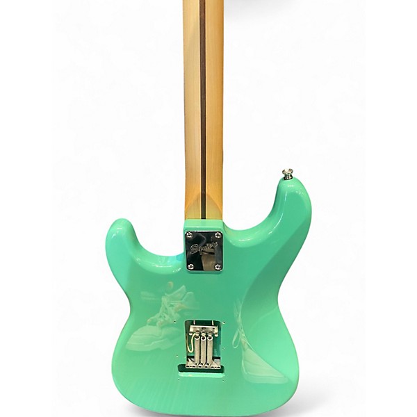 Used Squier Affinity Stratocaster Surf Green Solid Body Electric Guitar