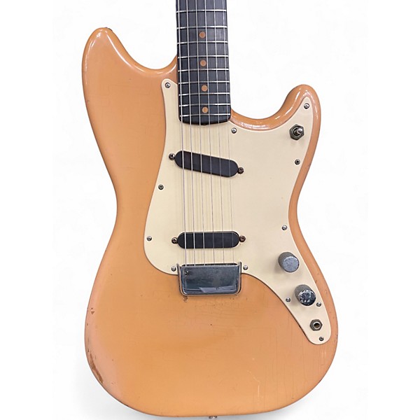 Vintage 1960 Fender Duo Sonic Desert Sand Solid Body Electric Guitar
