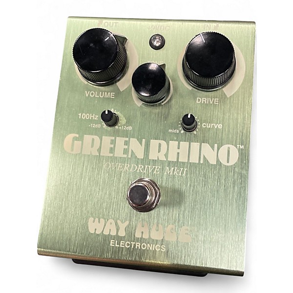 Used Way Huge Electronics WHE202 Green Rhino Overdrive Effect Pedal