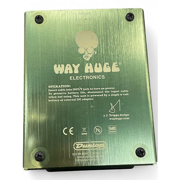 Used Way Huge Electronics WHE202 Green Rhino Overdrive Effect Pedal