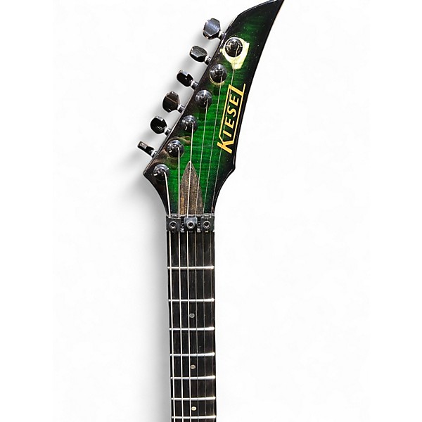 Used Kiesel DC600 Emerald Green Solid Body Electric Guitar