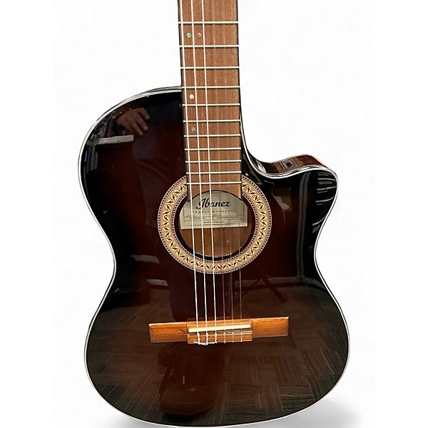 Used Ibanez GA5TCE 2 Color Sunburst Classical Acoustic Electric Guitar