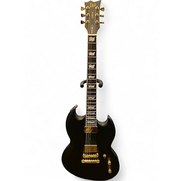 Used 2024 ESP LTD Viper 1000 Deluxe Vintage Black Solid Body Electric Guitar