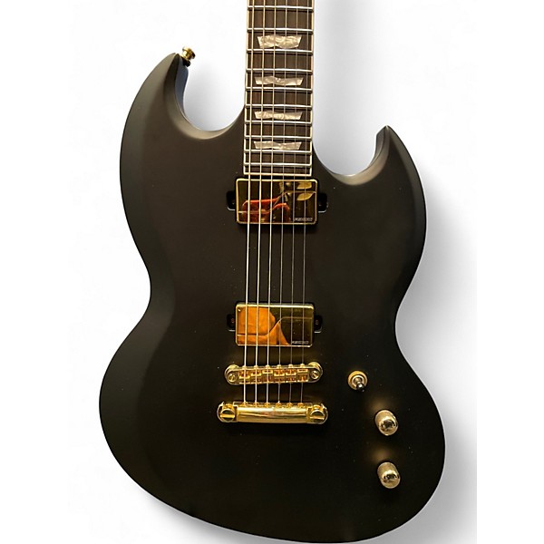 Used 2024 ESP LTD Viper 1000 Deluxe Vintage Black Solid Body Electric Guitar