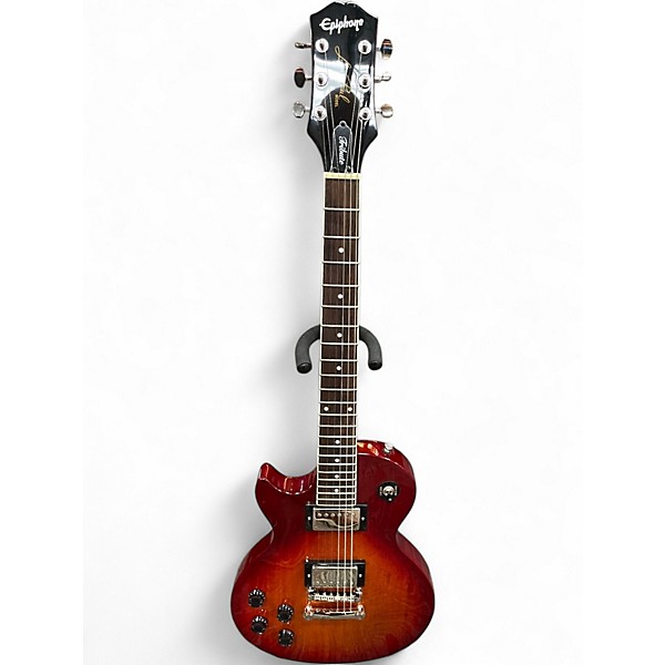 Used Epiphone Les Paul Tribute Plus Left Handed Cherry Sunburst Electric Guitar